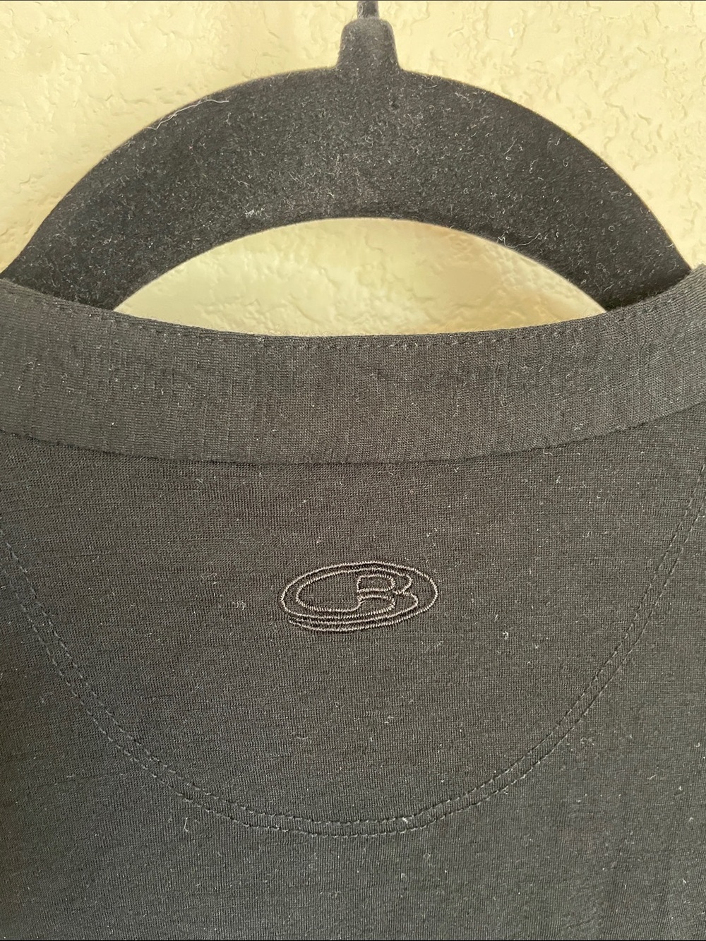 Icebreaker Women's Pure Merino Wool Black 3/4 Sleeve Henley Top L Baselayer - Picture 10 of 12